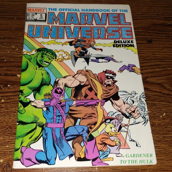 Official Handbook of Marvel Universe Deluxe #5 Gardener to The Hulk - Picture 1 of 3